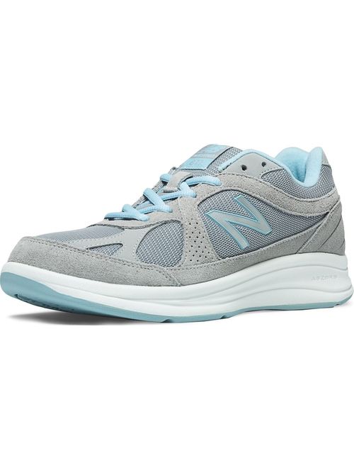 New Balance Womens Ww877 Low Top Lace Up Running Sneaker, Silver, Size 9.0