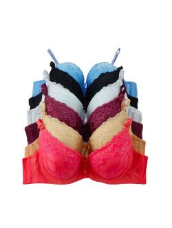 Lot 3 or 6 pcs Underwired Women PUSH UP Pushup Bra B/C