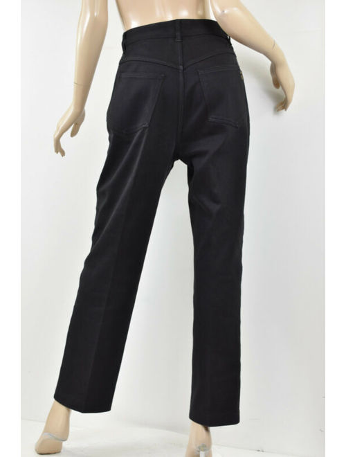 ST. JOHN Solid Black SIGNATURE JEANS High-Waist Five-Pocket Straight Leg 12 31