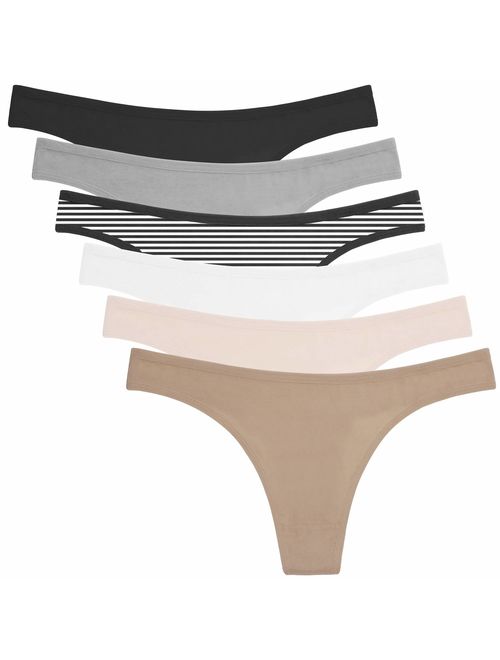 ANZERMIX  Breathable Cotton Thong Panties 