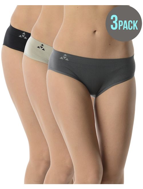 Buy Balanced Tech Women's 3 Pack Classic Seamless Hipster Brief Bikini  Panties online