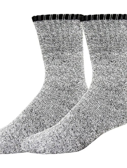 Soxnet Eco Friendly Heavy Weight Recyled Cotton Thermals Boot Socks 4 Pairs (9-11, Color Tipping)