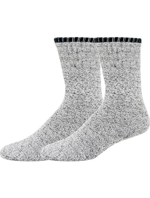 Soxnet Eco Friendly Heavy Weight Recyled Cotton Thermals Boot Socks 4 Pairs (9-11, Color Tipping)