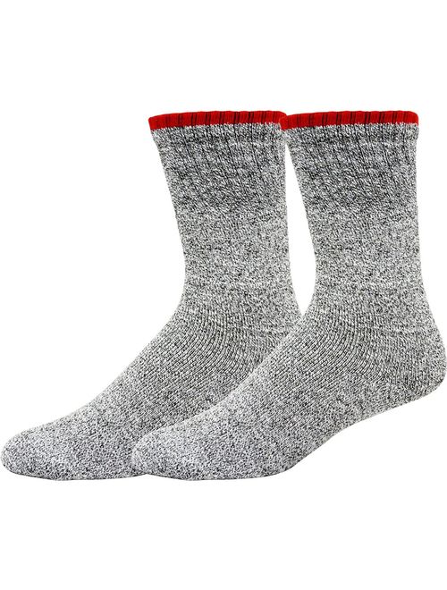 Soxnet Eco Friendly Heavy Weight Recyled Cotton Thermals Boot Socks 4 Pairs (9-11, Color Tipping)