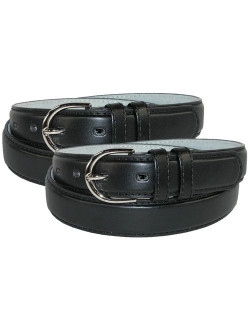 Women's Leather 1 1/8 Inch Dress Belt (Pack of 2)