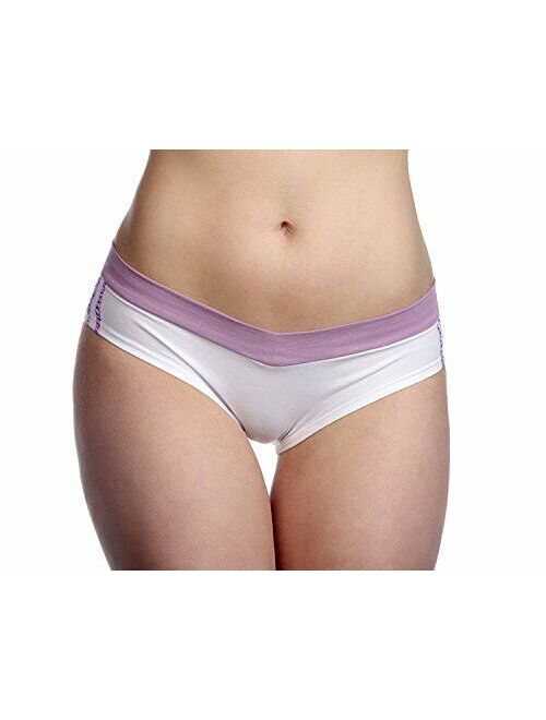 Hering Junior Women's Cotton/Spandex Low Rise Hipster Panties Underwear