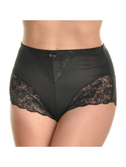 Angelina High Waist Boxer Briefs with Lace Accent Detail