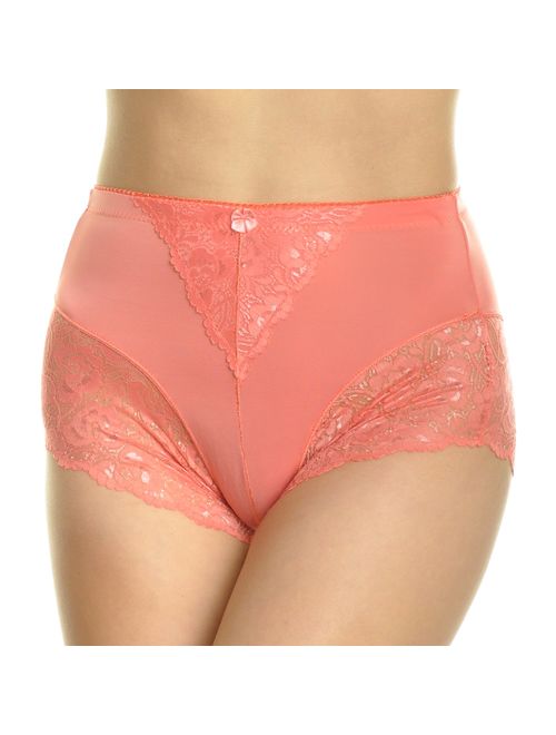 Angelina High Waist Boxer Briefs with Lace Accent Detail