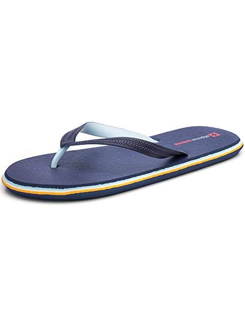 Alpine Swiss Mens Flip Flops Beach Sandals Lightweight EVA Sole Comfort Thongs