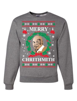 Wild Bobby Merry Chrithmith Mike Tyson Ugly Christmas Sweater Unisex Crewneck Sweatshirt