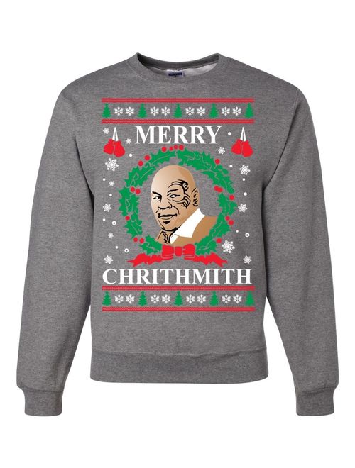 Wild Bobby Merry Chrithmith Mike Tyson Ugly Christmas Sweater Unisex Crewneck Sweatshirt