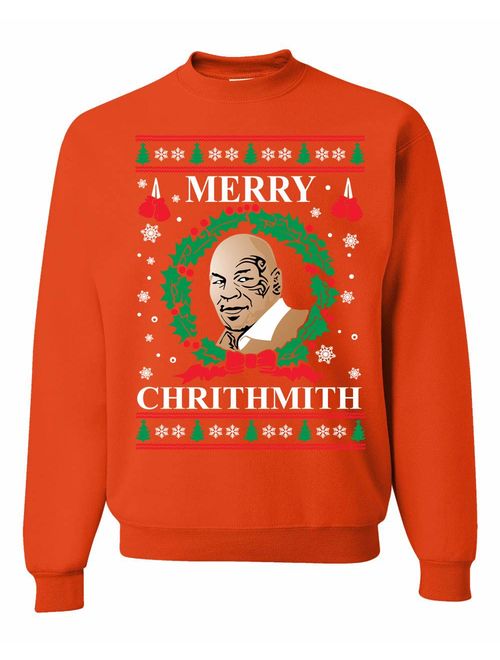 Wild Bobby Merry Chrithmith Mike Tyson Ugly Christmas Sweater Unisex Crewneck Sweatshirt