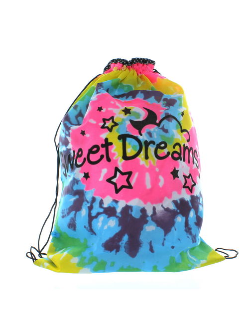 Girls Sleepover Backpack With Eye Mask Tie Dye Fashion