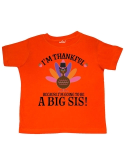 Thanksgiving Big Sis Announcement Turkey Toddler T-Shirt