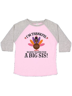 Thanksgiving Big Sis Announcement Turkey Toddler T-Shirt