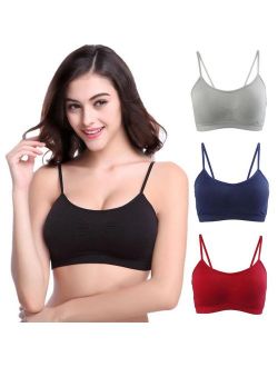 SUPERHOMUSE Women Gym Running Crop Top Black Padded Criss Cross Back Yoga Bra Breathable Sport Bra