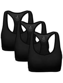 MIRITY Women Racerback Sports Bras - High Impact Workout Gym Activewear Bra