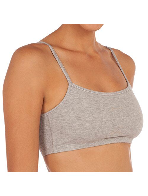 Fruit of the Loom Women's Spaghetti Strap Cotton Pullover Sports Bra