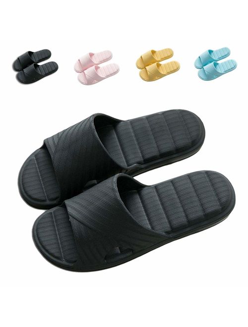 Finleoo Women and Men Bath Slipper Anti-Slip for Indoor Home House Sandal