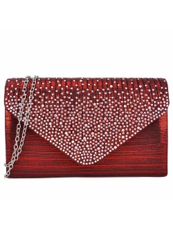 Women Evening Envelope Handbag Party Prom Clutch Purse Shoulder Cross Body Bag