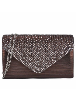 Women Evening Envelope Handbag Party Prom Clutch Purse Shoulder Cross Body Bag