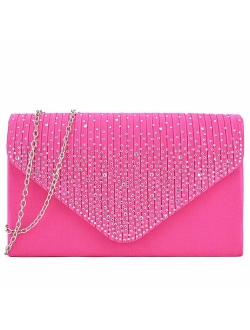 Women Evening Envelope Handbag Party Prom Clutch Purse Shoulder Cross Body Bag