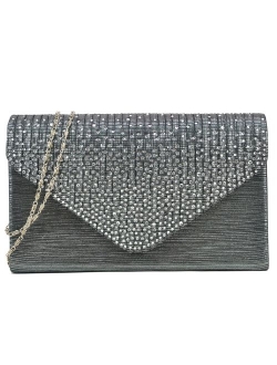 Women Evening Envelope Handbag Party Prom Clutch Purse Shoulder Cross Body Bag