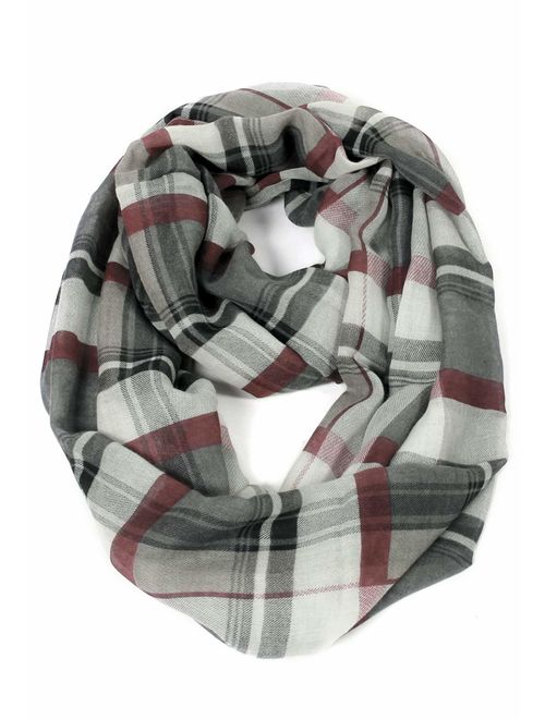 Scarfand's Plaid & Tartan Winter Infinity Scarf Wraps