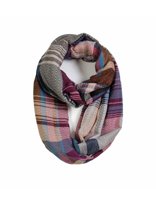 Scarfand's Plaid & Tartan Winter Infinity Scarf Wraps