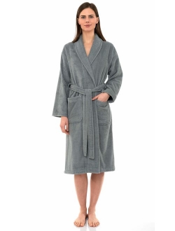 TowelSelections Women's Robe, Turkish Cotton Terry Shawl Bathrobe