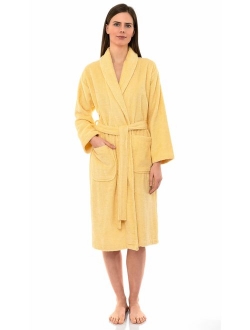 TowelSelections Women's Robe, Turkish Cotton Terry Shawl Bathrobe