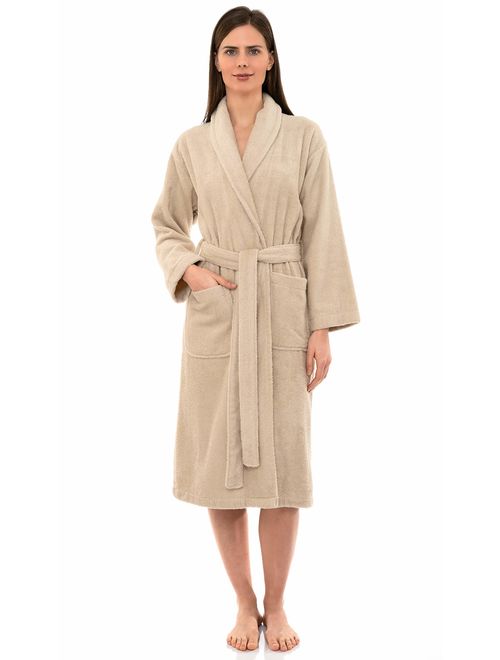 TowelSelections Women's Robe, Turkish Cotton Terry Shawl Bathrobe