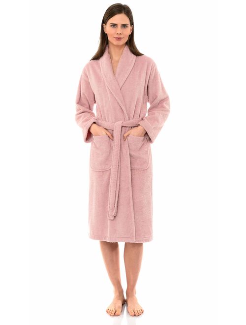 TowelSelections Women's Robe, Turkish Cotton Terry Shawl Bathrobe