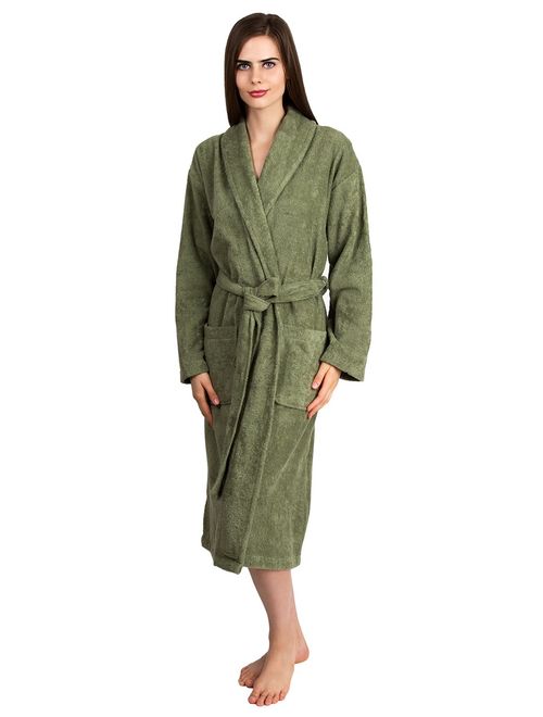 TowelSelections Women's Robe, Turkish Cotton Terry Shawl Bathrobe