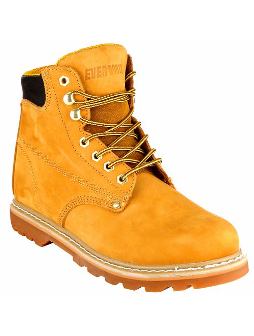 Ever Boots Tank Soft Toe Oil Full Grain Leather Lightweight Waterproof Construction Work Boots