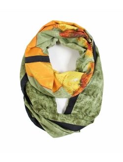 Scarfand's Mixed Color Oil Paint Infinity Versatile Fashion Scarf Head Wrap