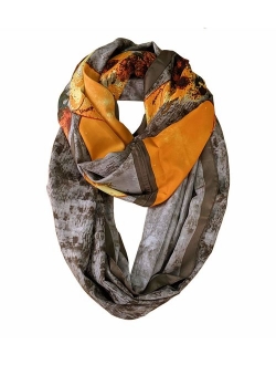 Scarfand's Mixed Color Oil Paint Infinity Versatile Fashion Scarf Head Wrap