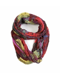 Scarfand's Mixed Color Oil Paint Infinity Versatile Fashion Scarf Head Wrap