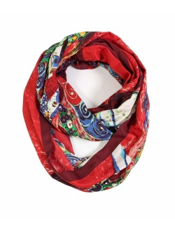 Scarfand's Mixed Color Oil Paint Infinity Versatile Fashion Scarf Head Wrap