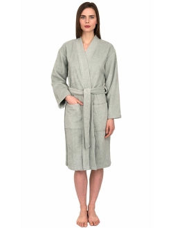 TowelSelections Women's Turkish Cotton Robe, Terry Cloth Kimono Bathrobe