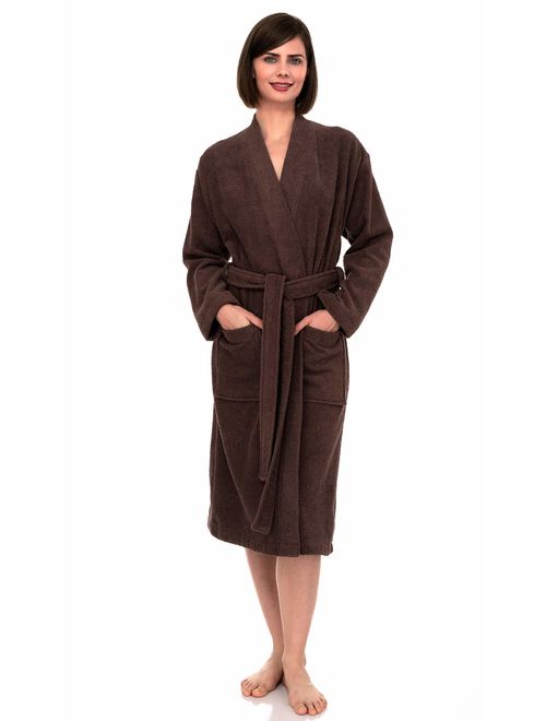 TowelSelections Women's Turkish Cotton Robe, Terry Cloth Kimono Bathrobe