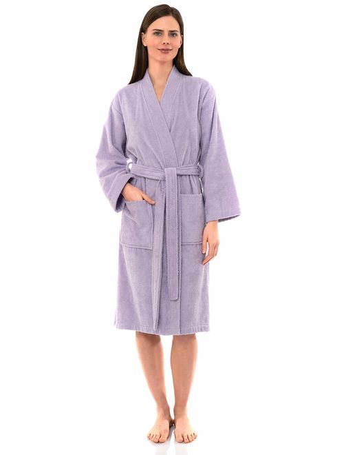 TowelSelections Women's Turkish Cotton Robe, Terry Cloth Kimono Bathrobe