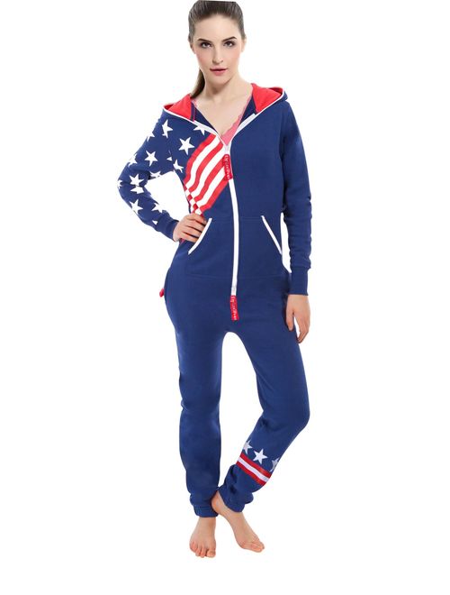 SKYLINEWEARS Womens Onesie Fashion Playsuit Ladies Jumpsuit