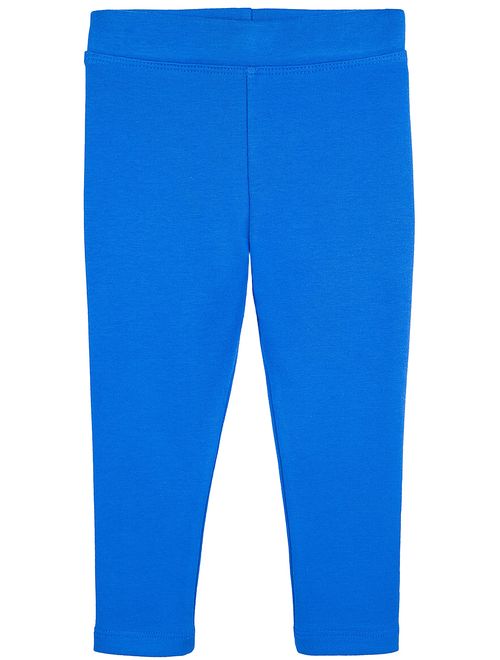 Lilax Girls' Basic Solid Full Length Cotton Soft Leggings