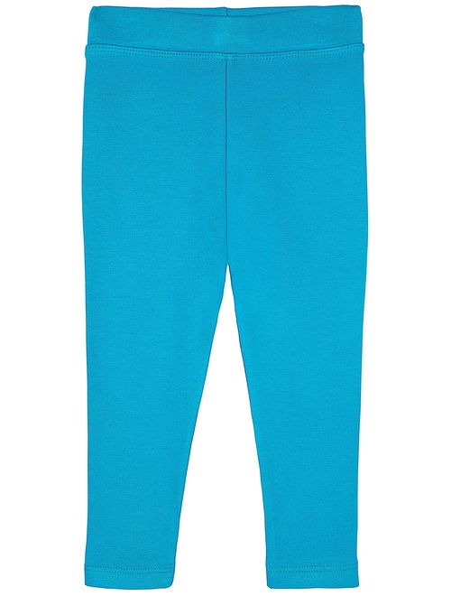 Lilax Girls' Basic Solid Full Length Cotton Soft Leggings