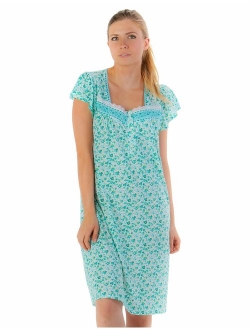 Casual Nights Women's Cap Sleeve Floral Nightgown