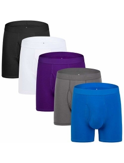 Natural Feelings Boxer Briefs Mens Underwear Men Pack Soft Cotton Open Fly Underwear