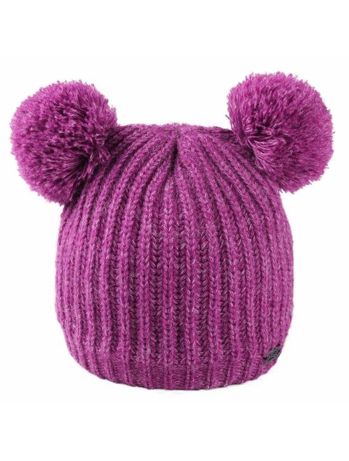 FURTALK Toddler Winter Hat Pom Beanie Knit Skull Cap Hats for Children Baby Boys Girls Kids 1-6 Years