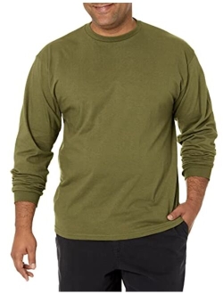 Men's Cotton Solid Regular Fit Long-Sleeve T-Shirt