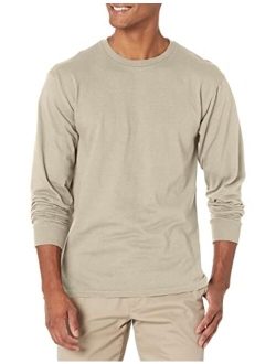 Men's Cotton Solid Regular Fit Long-Sleeve T-Shirt